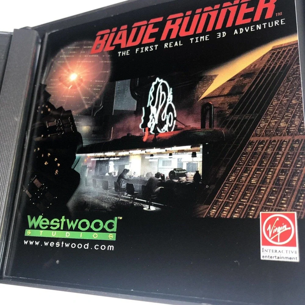 Vtg Blade Runner PC Computer‎ Game 1997 3D Adventure Scifi Futuristic G2 CD-Rom